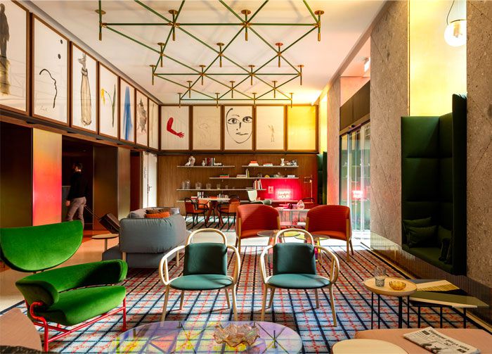 復(fù)古風格時尚酒店設(shè)計，金博大裝飾