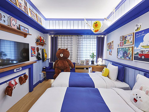卡通主題酒店客房設計2
