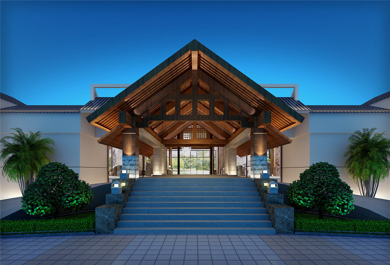 鄭州度假酒店裝修設計公司案例(圖1)