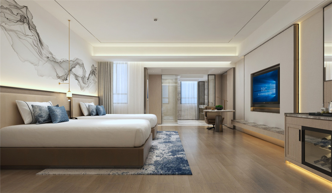 新鄉(xiāng)駝人新城國(guó)際四星級(jí)酒店裝修案例(圖18)