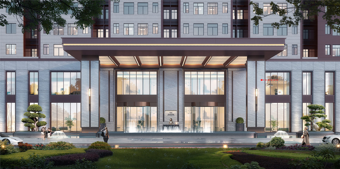 新鄉(xiāng)駝人新城國(guó)際四星級(jí)酒店裝修案例(圖2)