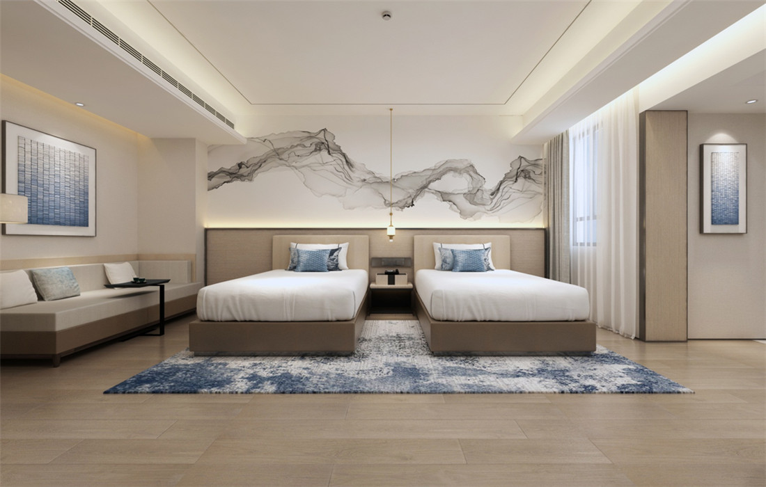 新鄉(xiāng)駝人新城國(guó)際四星級(jí)酒店裝修案例(圖19)