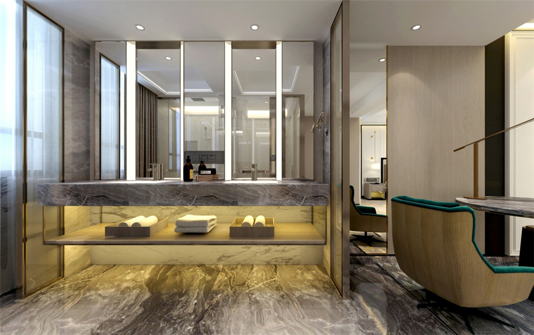 新鄉(xiāng)駝人新城國(guó)際四星級(jí)酒店裝修案例(圖27)