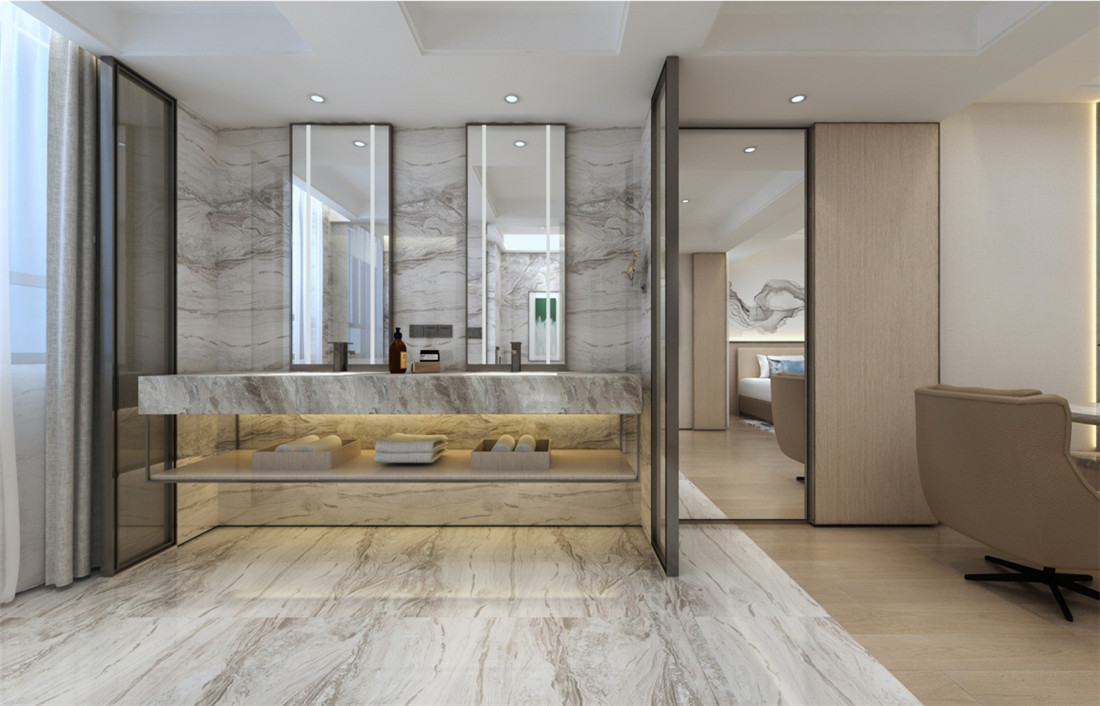 新鄉(xiāng)駝人新城國(guó)際四星級(jí)酒店裝修案例(圖20)