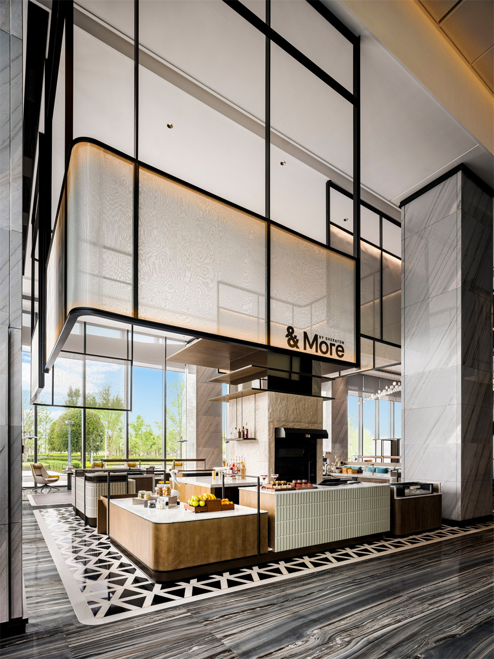 成都恒邦天府喜來登五星級(jí)酒店裝修設(shè)計(jì)案例(圖2)