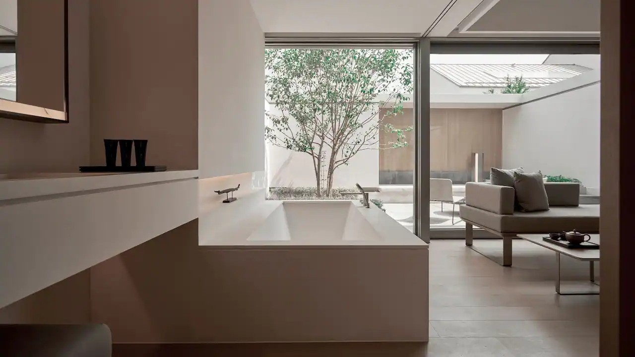 烏鎮(zhèn)阿麗拉極簡東方美學度假酒店裝修設計案例(圖8)