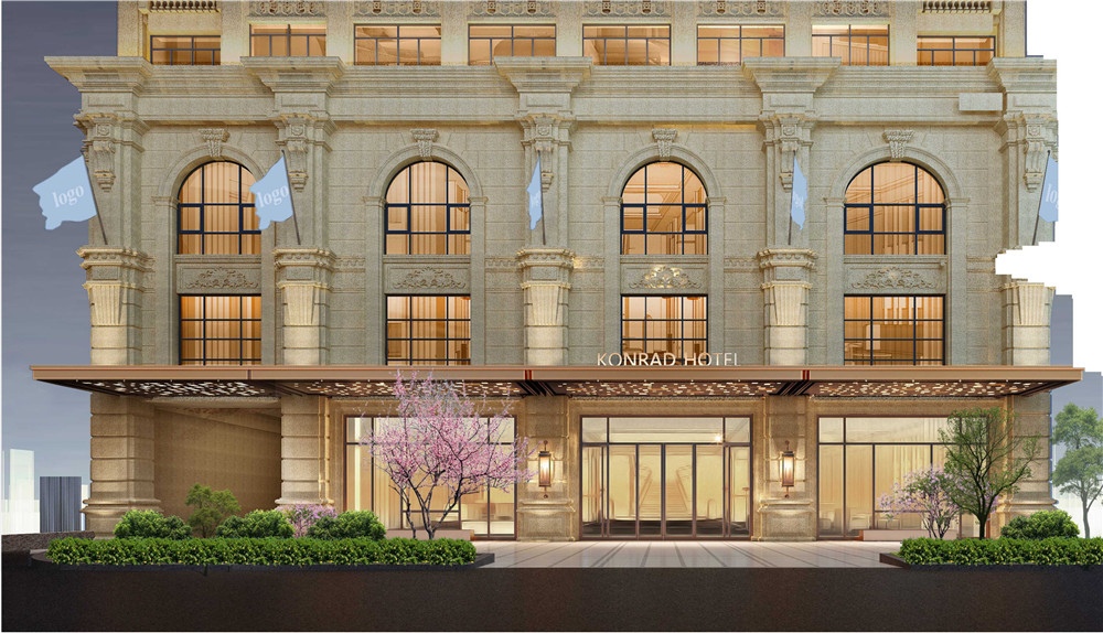康拉德精品酒店建筑外觀設計方案