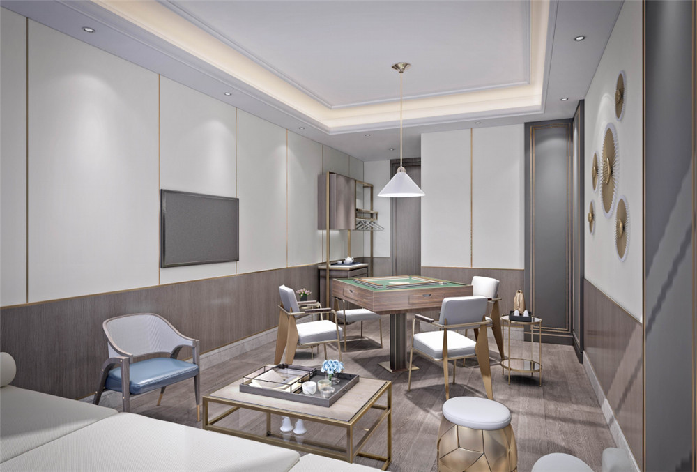 康拉德精品酒店麻將房裝修設計效果圖