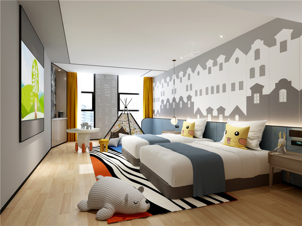 鄭州勝開連鎖精品酒店親子客房裝修設(shè)計(jì)方案