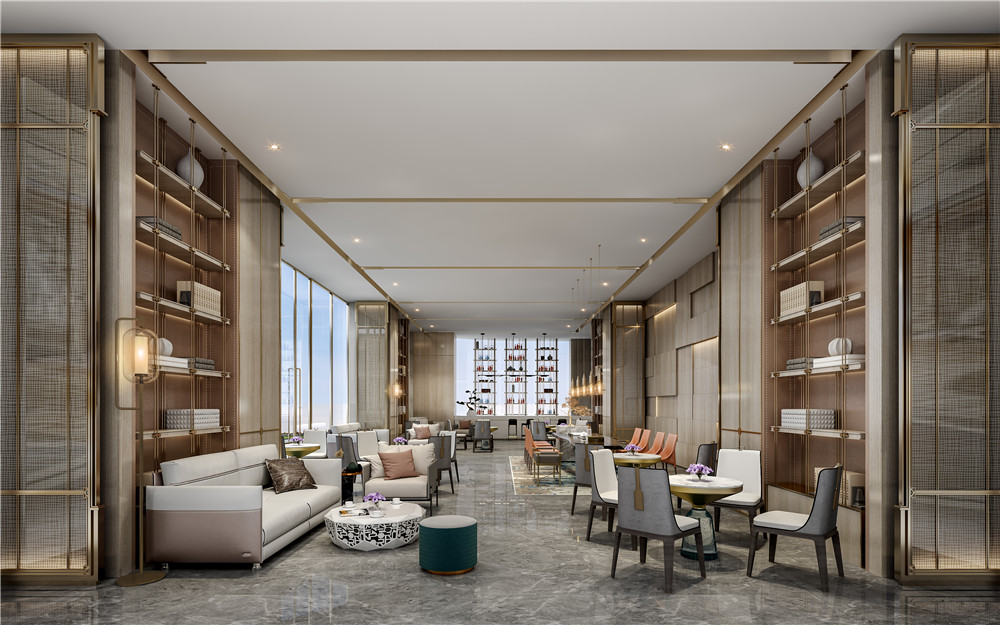 駐馬店平輿華鼎開元大酒店大堂吧設(shè)計方案