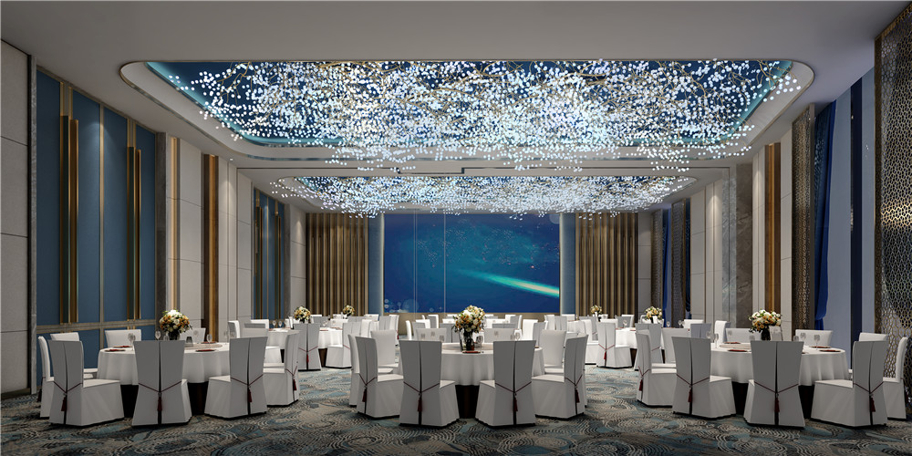 鄭州華鼎裕豪高端商務(wù)酒店宴會廳裝修設(shè)計(jì)效果圖